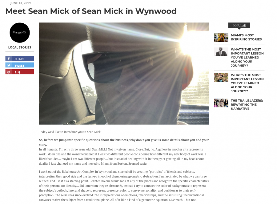 Sean Mick Voyage Miami